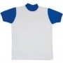 T-SHIRT POLIP BIANCO-AZZURRO TG.L