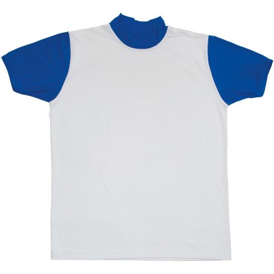 T-SHIRT POLIP BIANCO-AZZURRO TG.XL