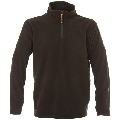 MICROPILE NERO 1/2 ZIP TG L
