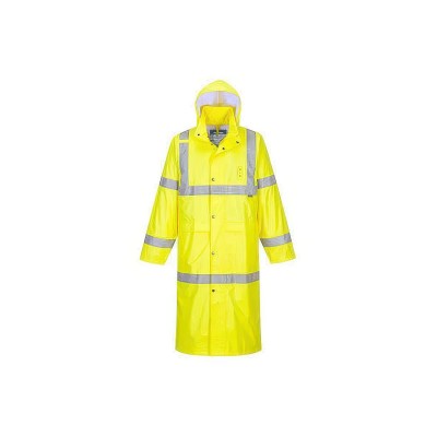 IMPERMEABILE LUNGO GIALLO TAGLIA 3XL